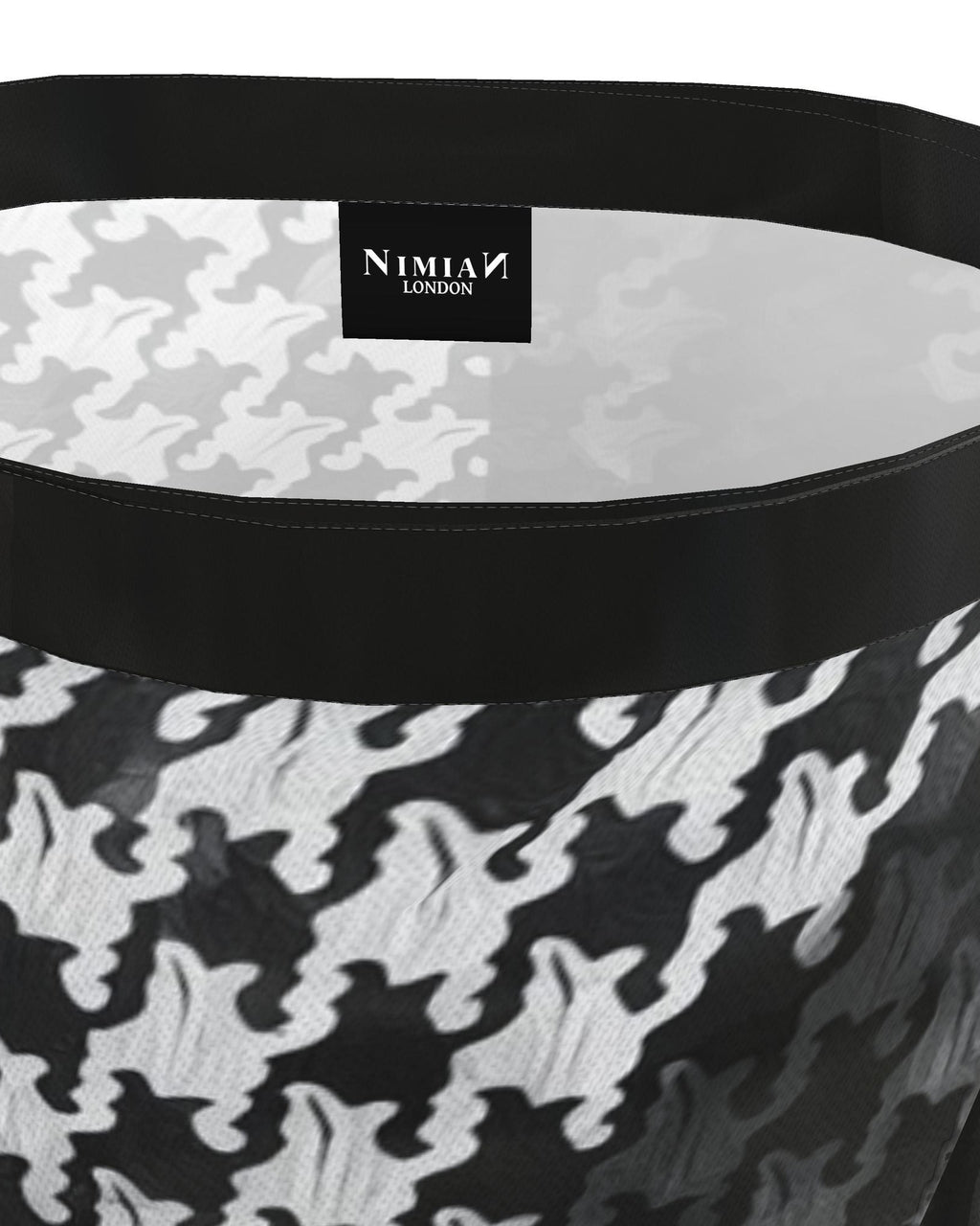Flounce Skirt Pied-de-coq print