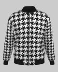 Men's Bomber Jacket Pied-de-coq print