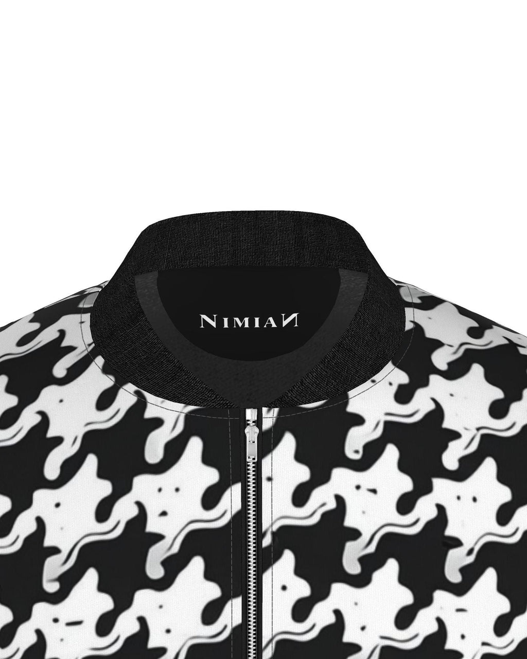 Men's Bomber Jacket Pied-de-coq print