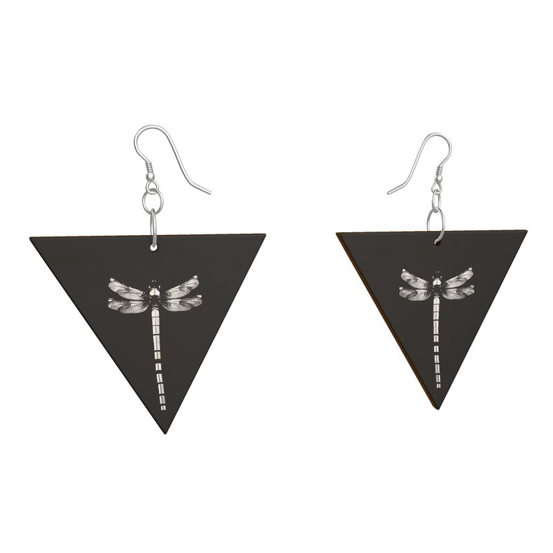 Wooden Earrings Geometric Shapes