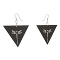 Wooden Earrings Geometric Shapes
