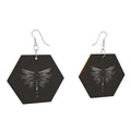 Wooden Earrings Geometric Shapes