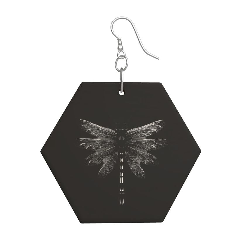 Wooden Earrings Geometric Shapes