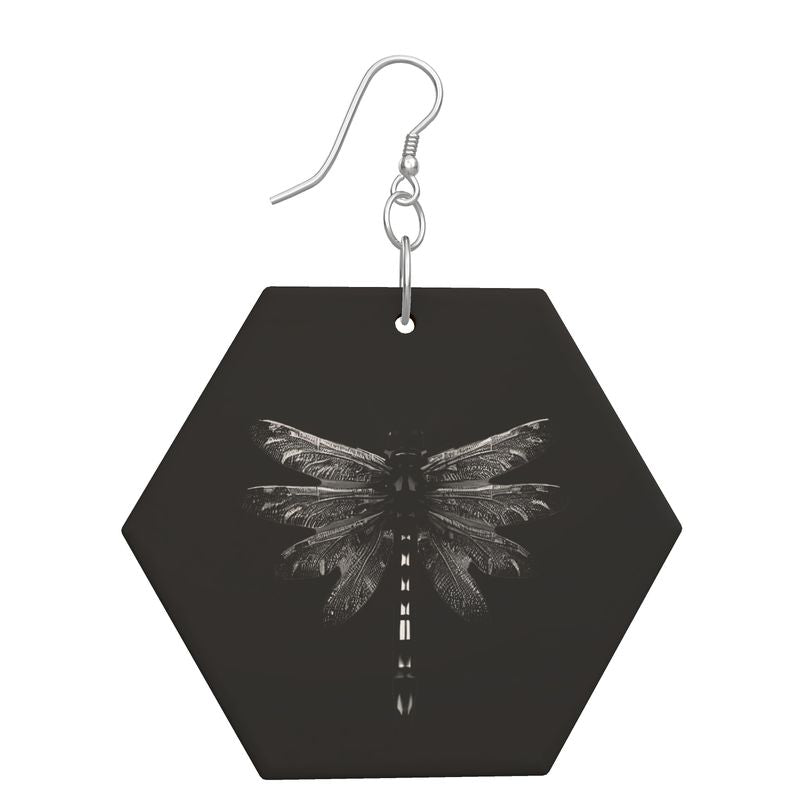 Wooden Earrings Geometric Shapes