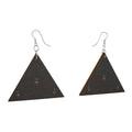Wooden Earrings Geometric Shapes