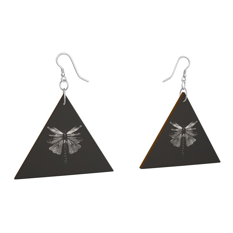Wooden Earrings Geometric Shapes