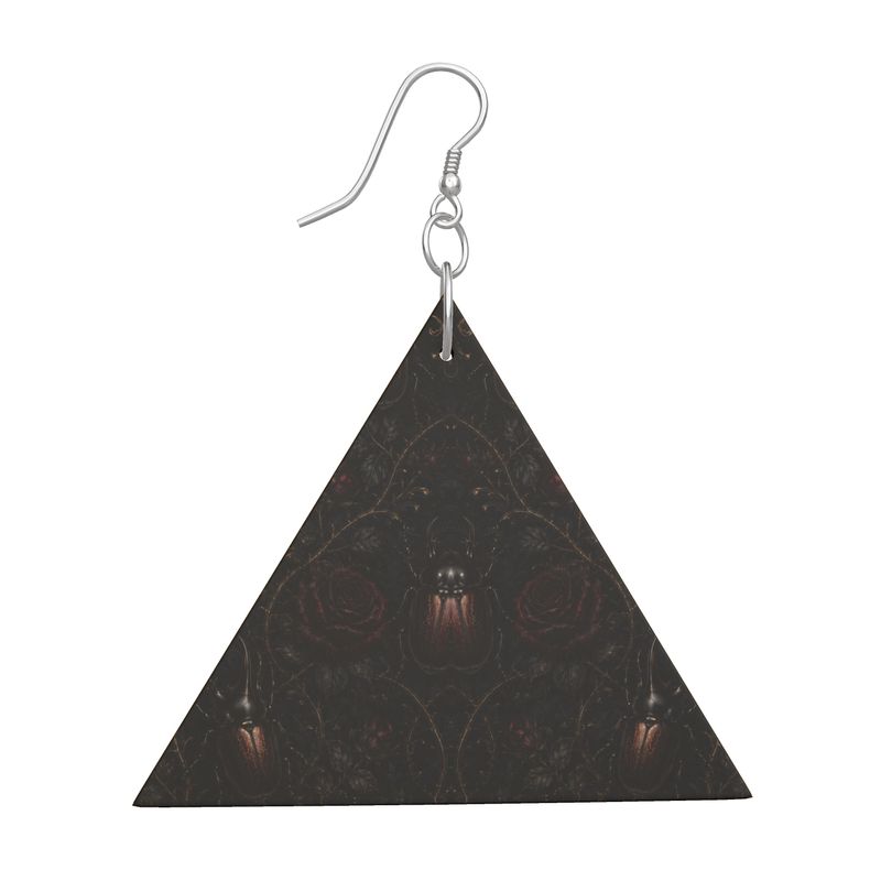 Wooden Earrings Geometric Shapes