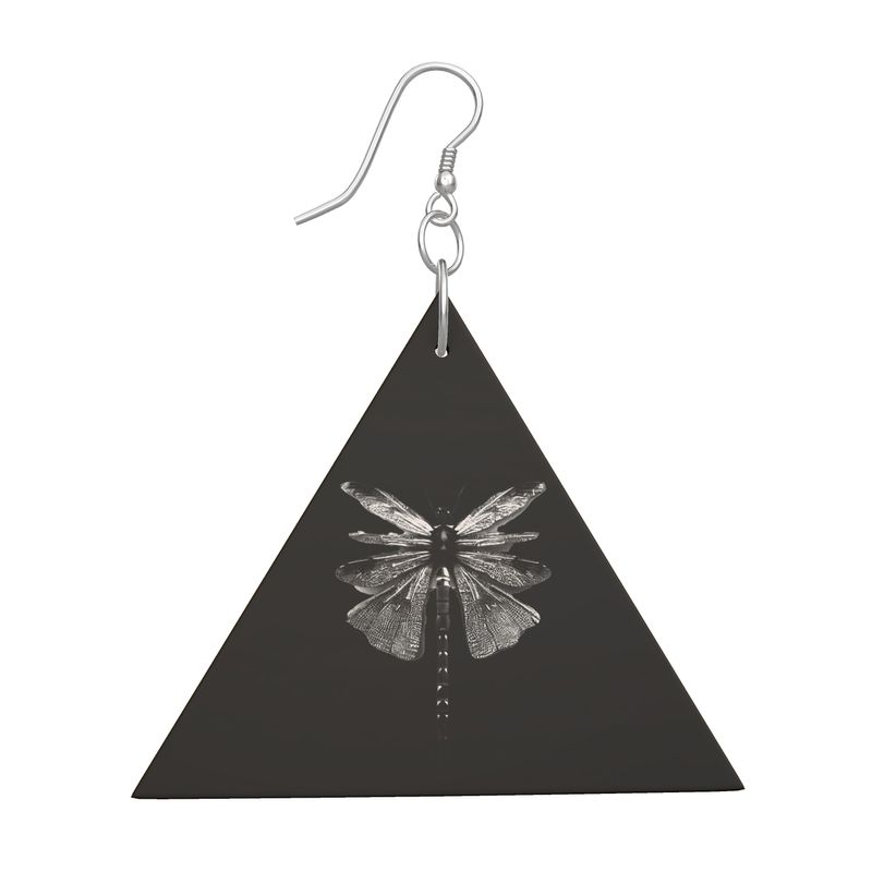 Wooden Earrings Geometric Shapes