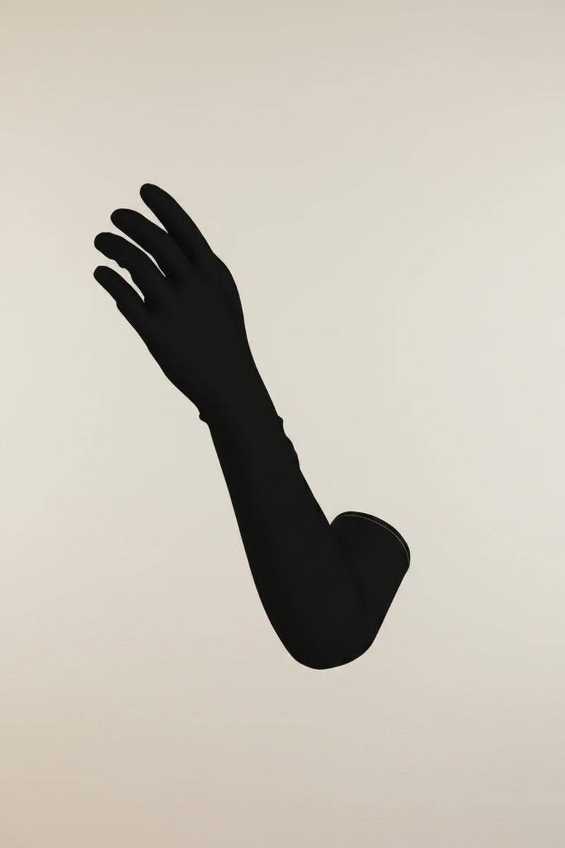 Long Black Gloves