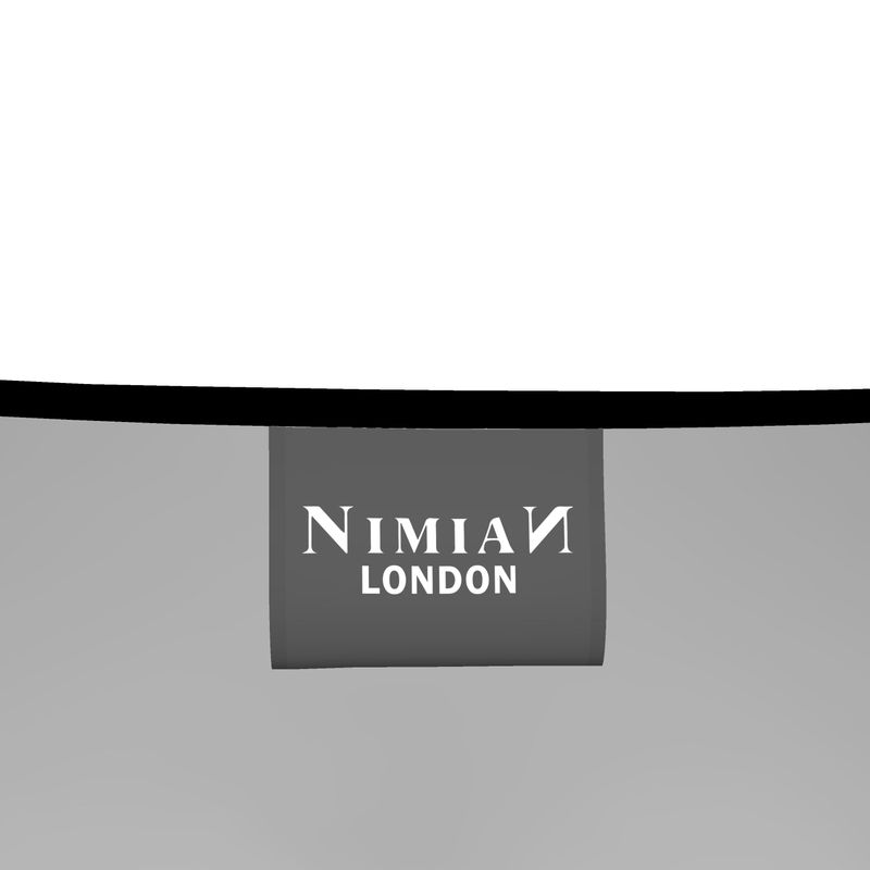 NimiaN Minimal Black Blouse – Elastic Cuff Sleeves
