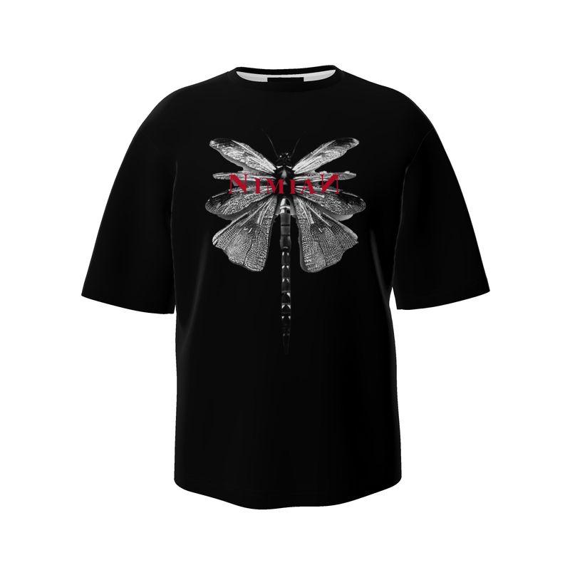 NimiaN Men’s Oversized Graphic T-Shirt – Dragonfly