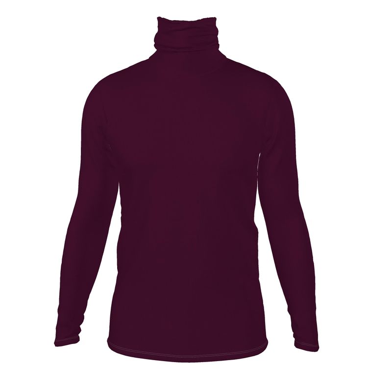 NimiaN Men’s Crimson Roll Neck (Slim Fit)