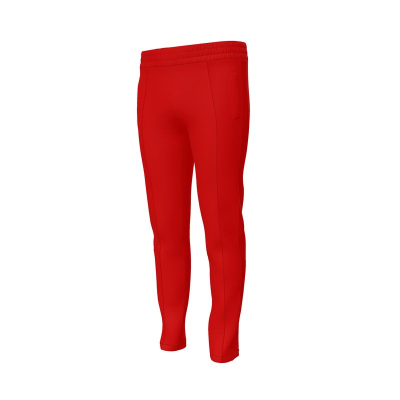 NimiaN Men’s Crimson Track Trousers RED– Side Stripe