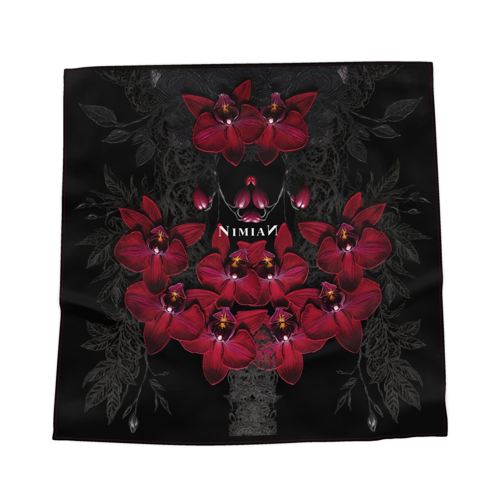 NimiaN Tonal Black Bandana Scarf