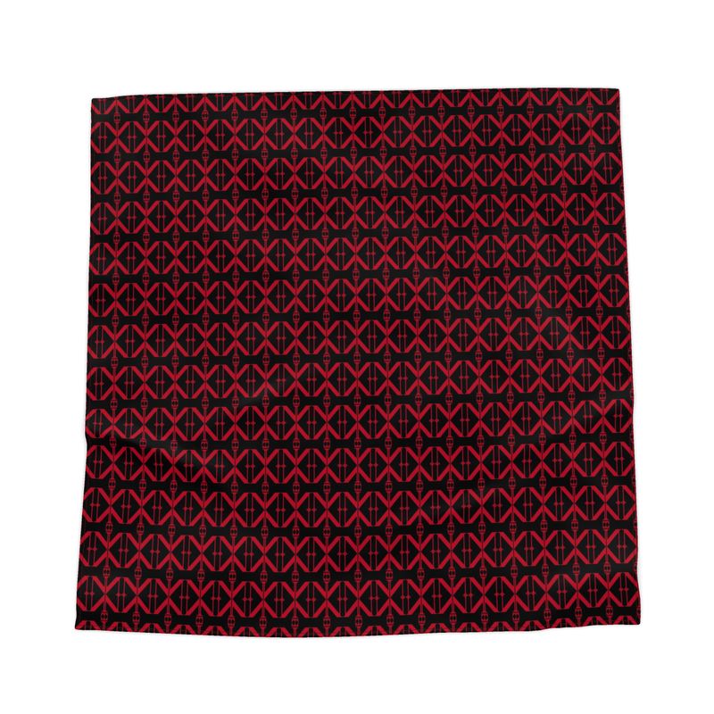 NimiaN Crimson Monogram Bandana