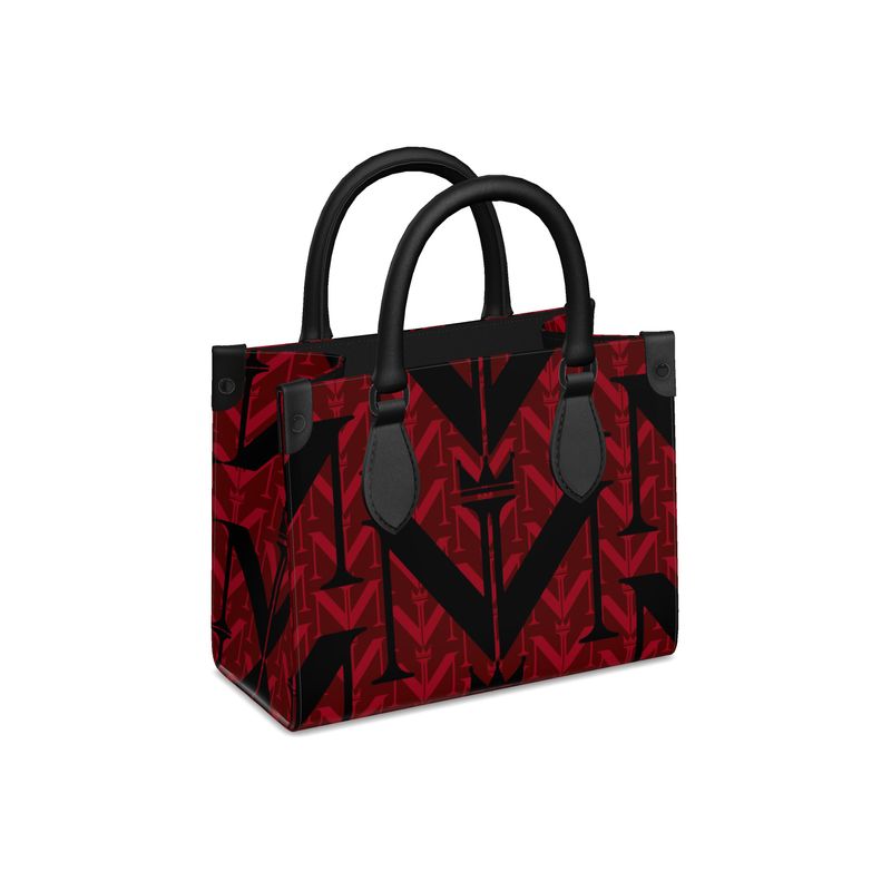 Mini Bonchurch Shopper Tote – Crimson Pattern Logo
