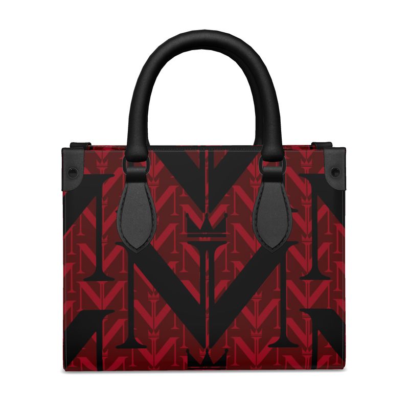 Mini Bonchurch Shopper Tote – Crimson Pattern Logo