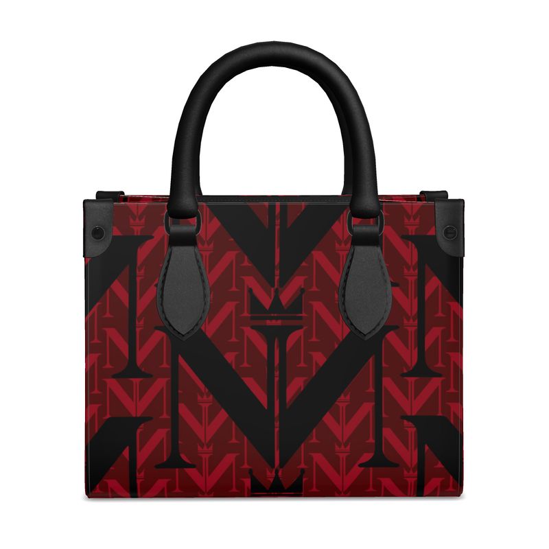 Mini Bonchurch Shopper Tote – Crimson Pattern Logo