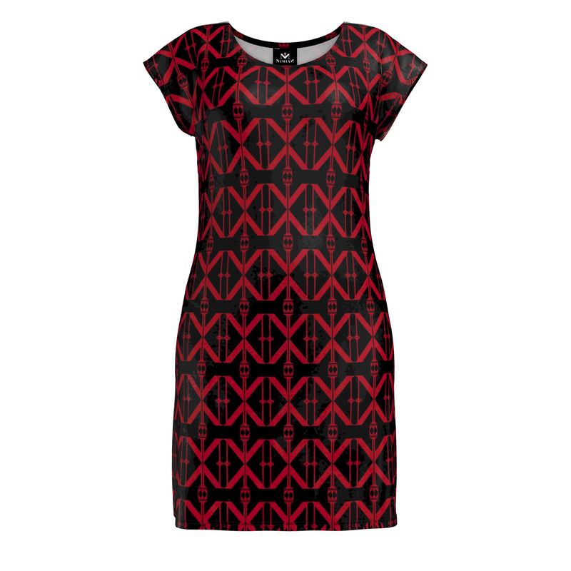 Geometric Print Ladies Tunic T-Shirt