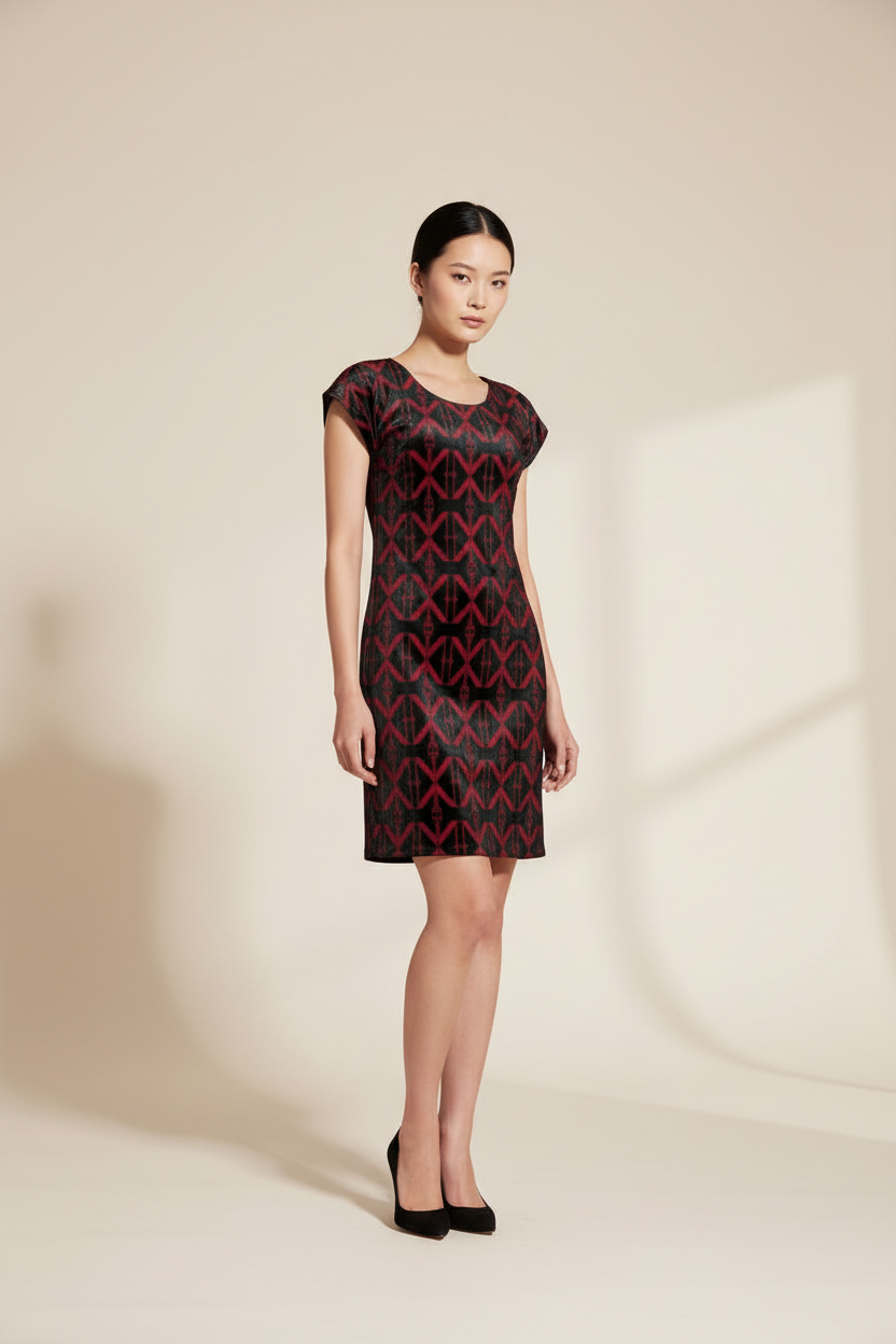 NIMIAN Geometric Print Ladies Tunic T-Shirt