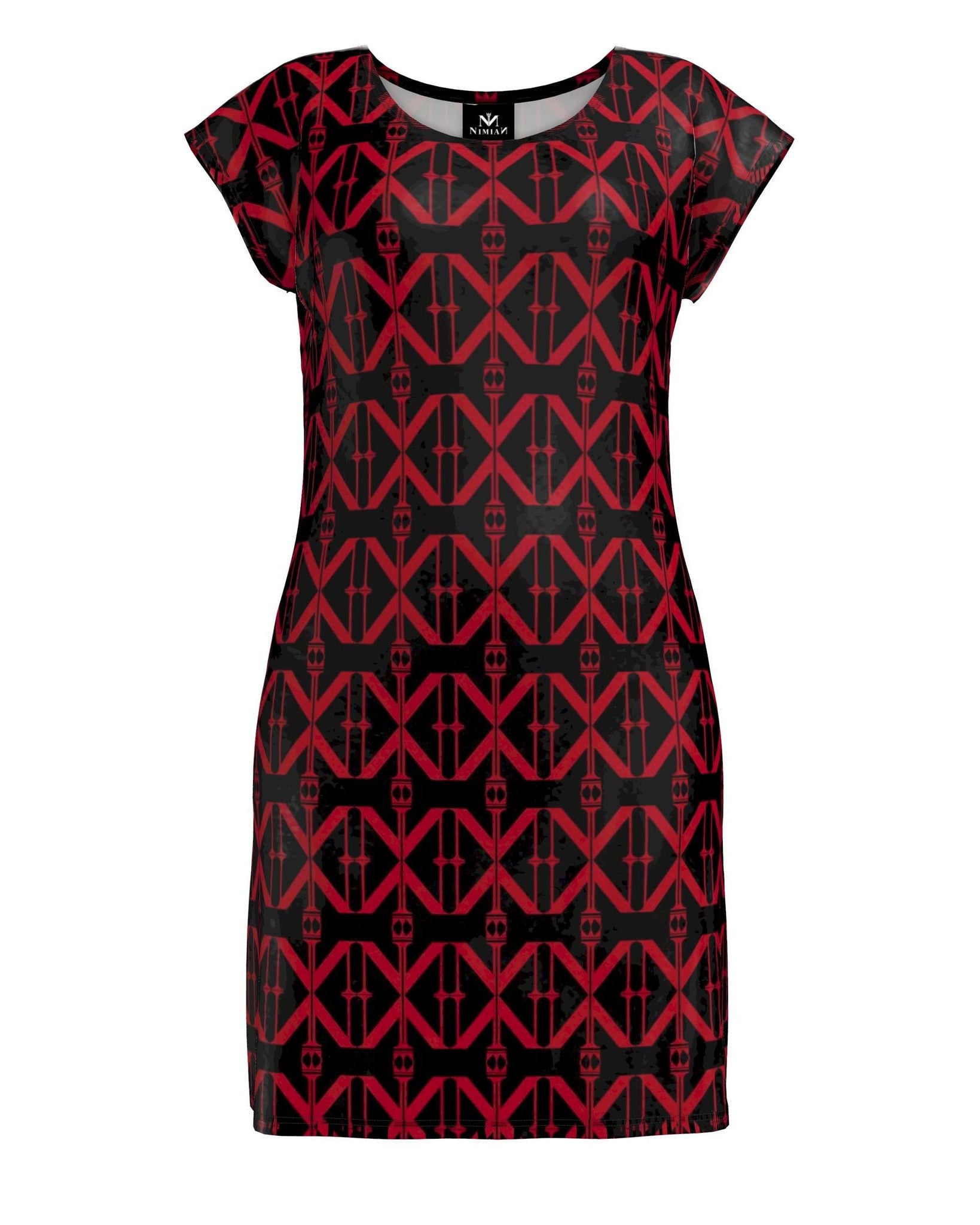 Geometric Print Ladies Tunic T-Shirt
