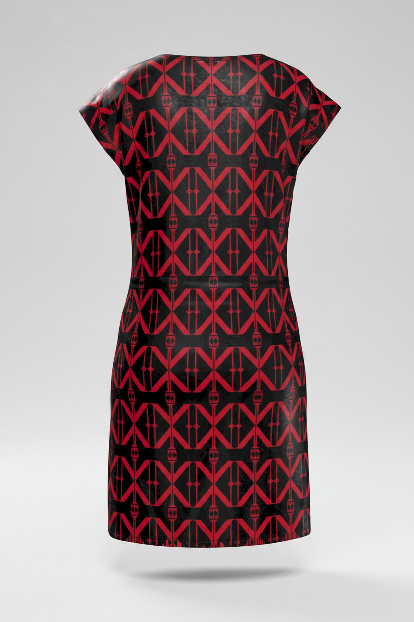 Geometric Print Ladies Tunic T-Shirt