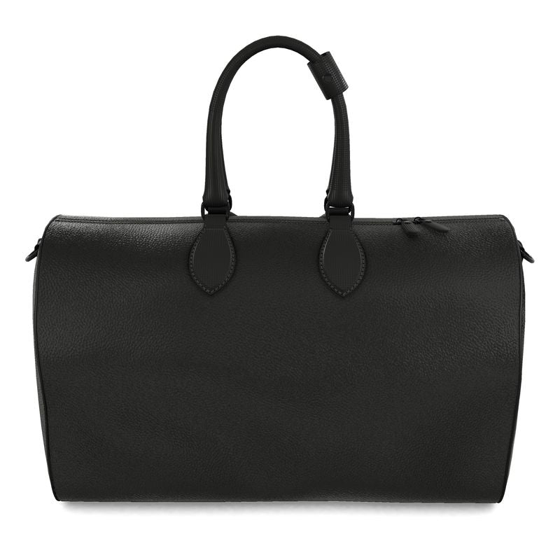 Classic Leather Duffle Bag – Black Edition