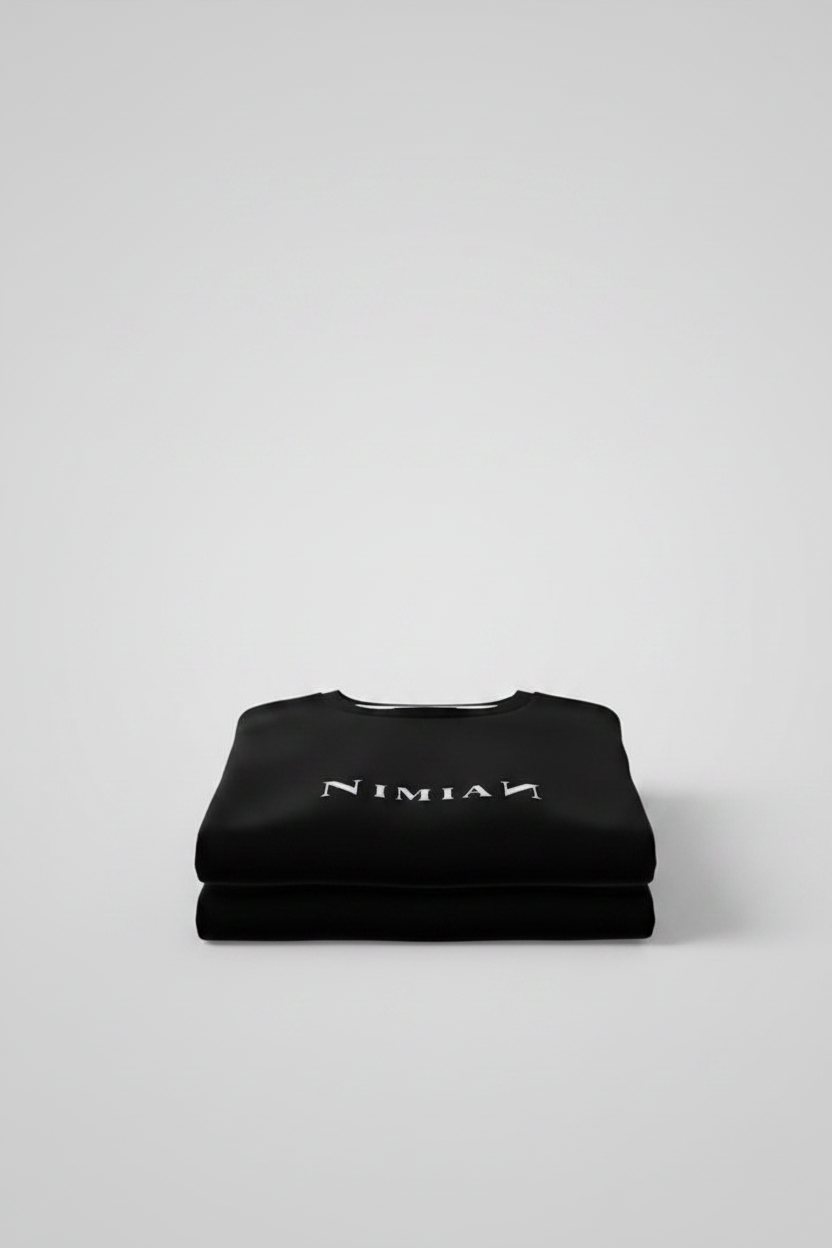 Oversized Black T-Shirt – Unisex Streetwear Fit