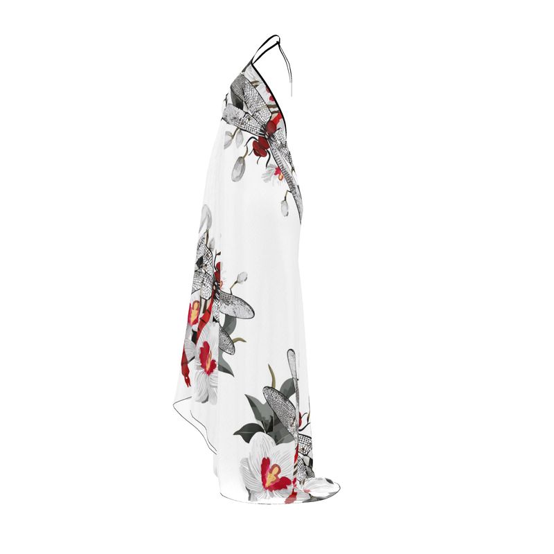 Halterneck backless dress