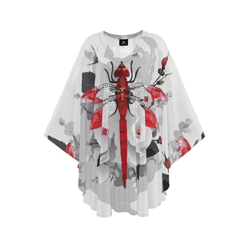 Kaftan Dragonfly Red ( White )
