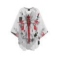 Kaftan Dragonfly Red ( White )