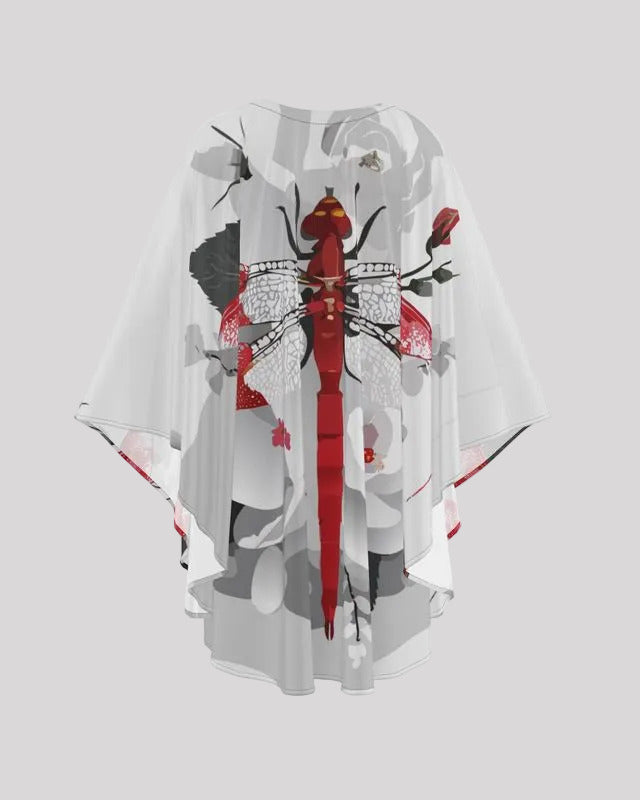 Kaftan Dragonfly Red ( White )