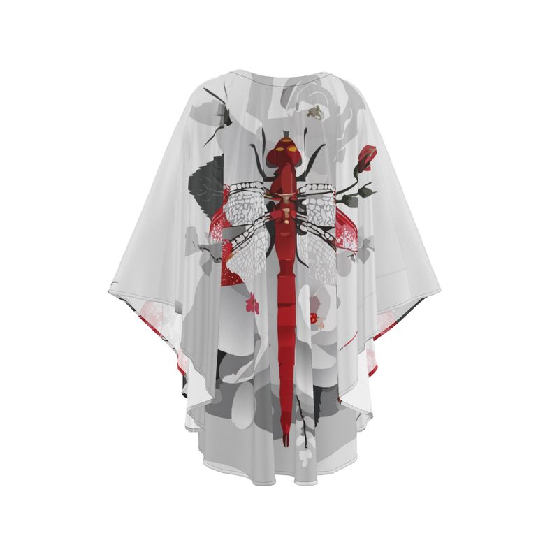 Kaftan Dragonfly Red ( White )