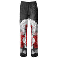 NimiaN Dragonfly Red Printed Wide-Leg Trousers (Black)