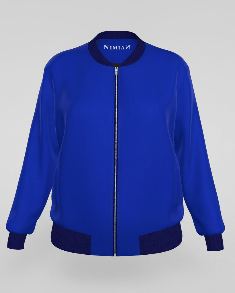 Ladies Bomber Jacket Lapis Lazuli