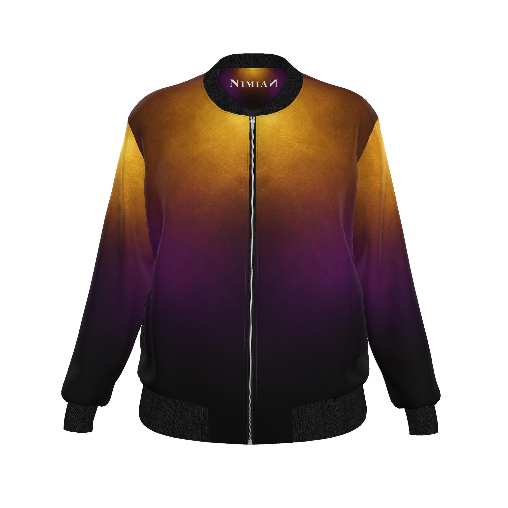 Ladies Bomber Jacket Gradient Dark Grape