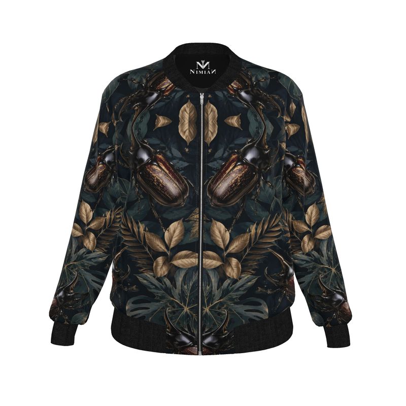 Ladies Bomber Jacket Rhinoceros beetles