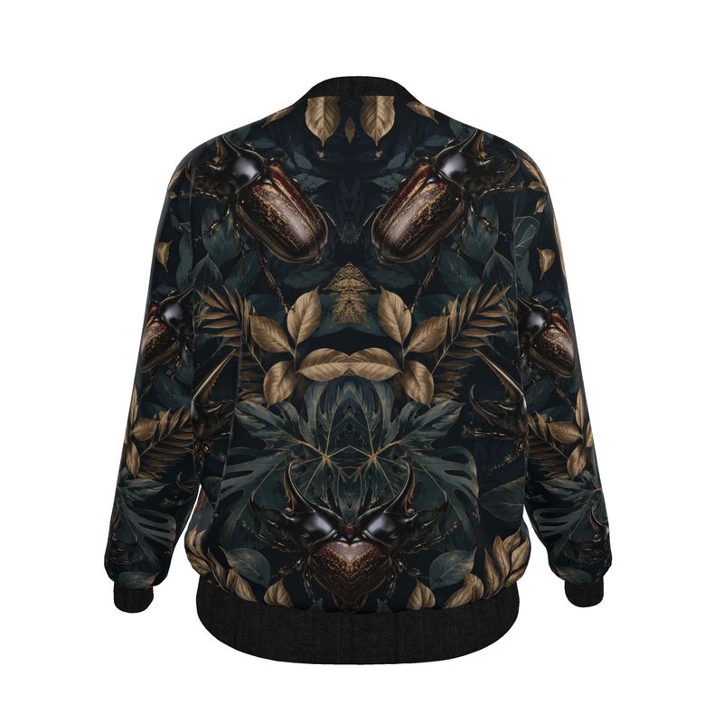 Ladies Bomber Jacket Rhinoceros beetles