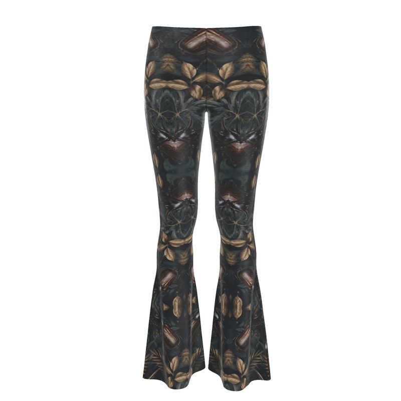 High-Rise Flared Leggings Rhinoceros beetles