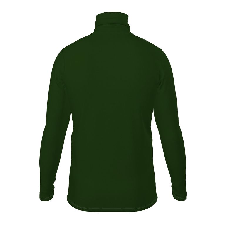NimiaN Men’s Crimson Roll Neck - Dark Green (Slim Fit)