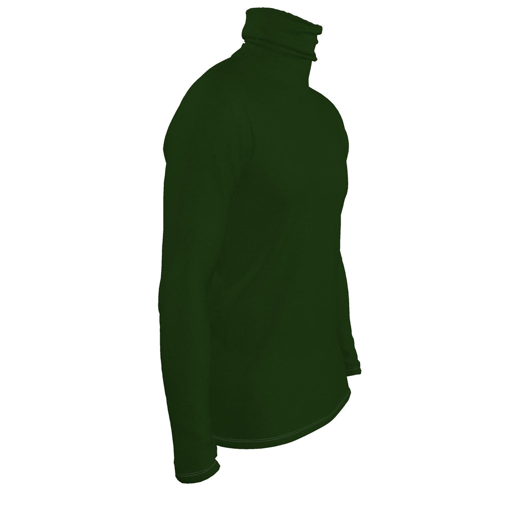 NimiaN Men’s Roll Neck - Dark Green (Slim Fit)