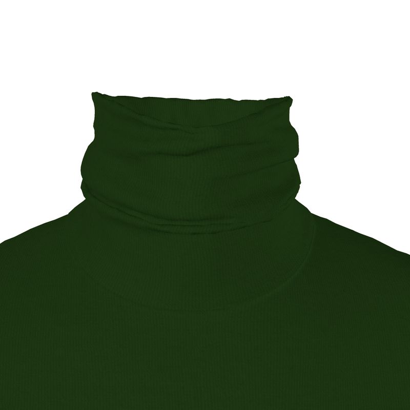 NimiaN Men’s Crimson Roll Neck - Dark Green (Slim Fit)