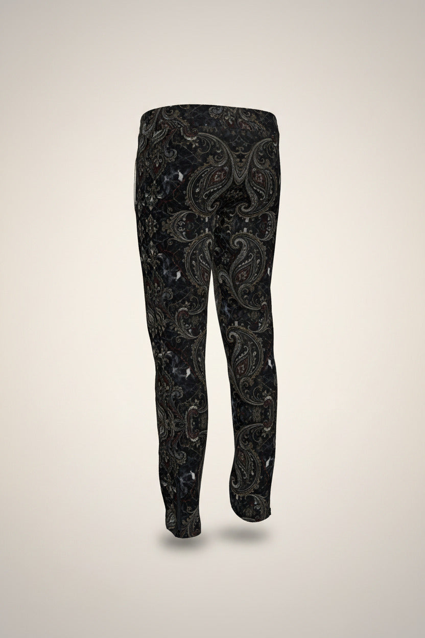 NimiaN Men’s Paisley Stripe Track Pants