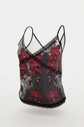 NimiaN Red Orchid Pure Silk Cami Top
