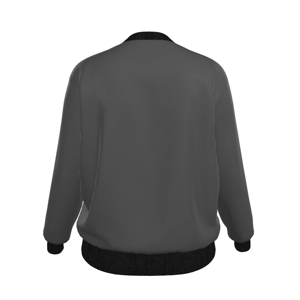 Ladies Bomber Jacket Grey Diamond