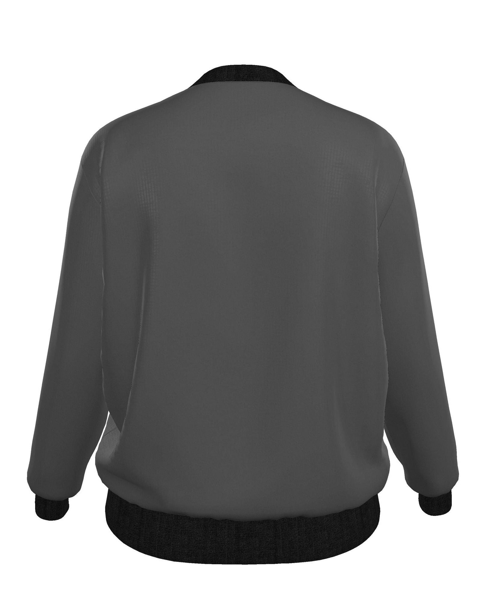 Ladies Bomber Jacket Grey Diamond