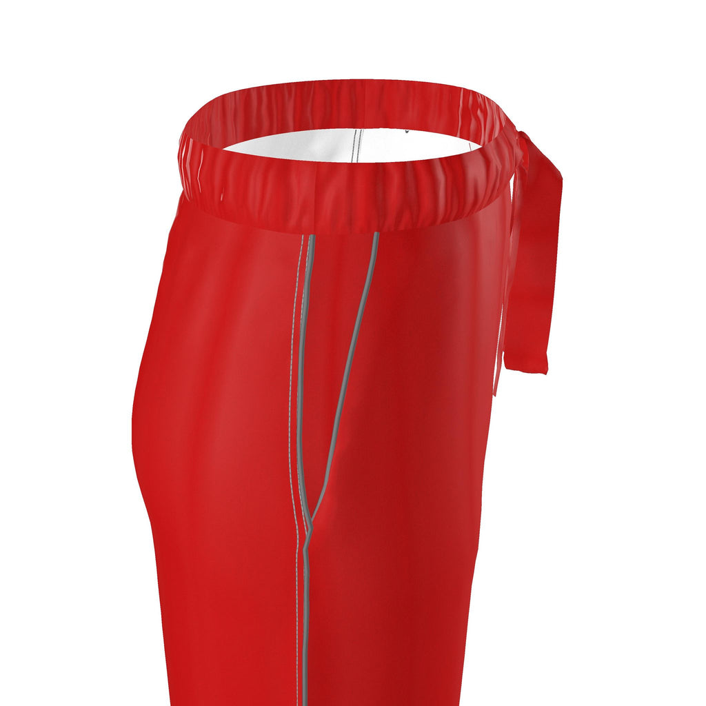 Womens Luxury Pyjama Red Trousers