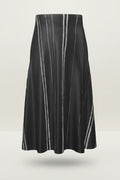 NimiaN White Stripes Midi Skirt