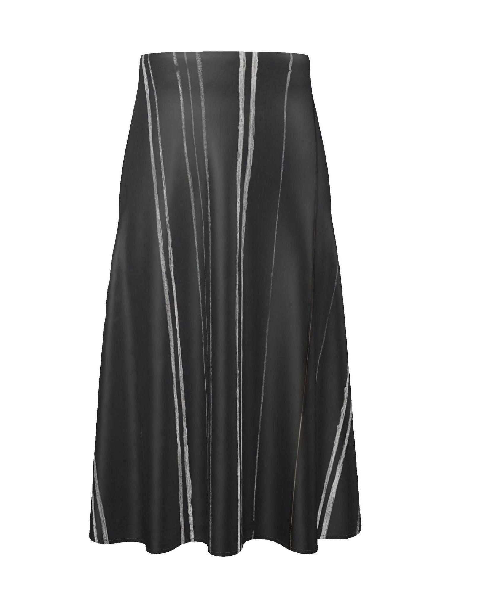 Women’s Midi Skirt White Stripes
