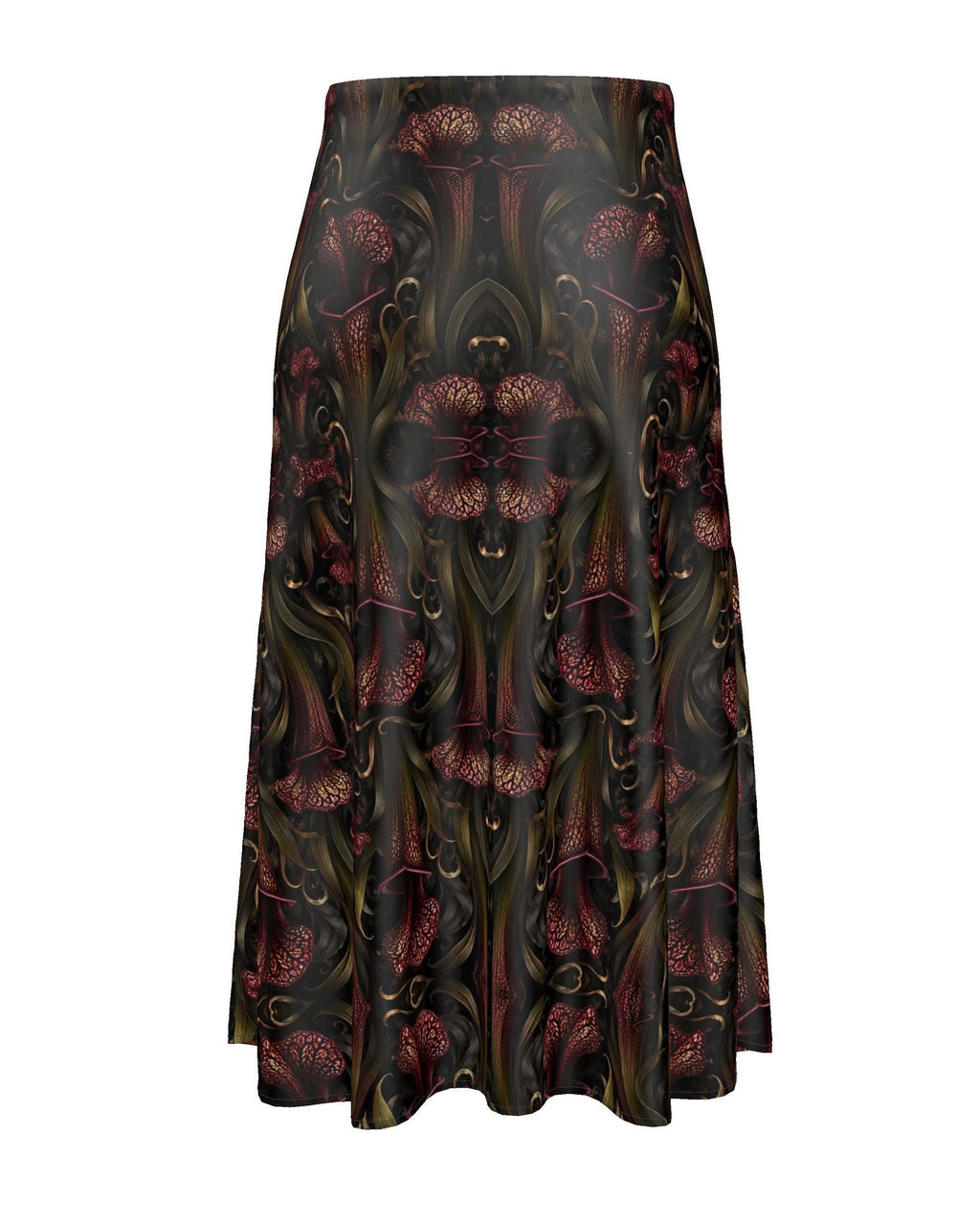Women’s Midi Skirt Sarracenia Pattern